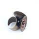 Bague coupelle rouge/anis