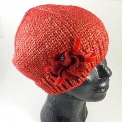 Bonnet tricot rouge Complit