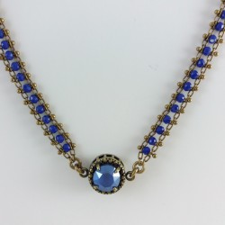 Choker bleu Julie Sion